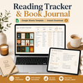 Reading Tracker & Book Journal â€” Google Sheets template cover