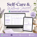 Self-Care & Wellness Journal â€” Google Sheets template cover