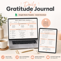 Daily Gratitude Journal â€” Google Sheets template cover