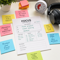 The Focus Planner — ADHD-Friendly Daily Pages